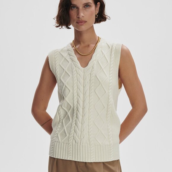 Varley Kay Cable Knit Vest-NWT NEVER WORN MSRP$120 - Picture 2 of 12